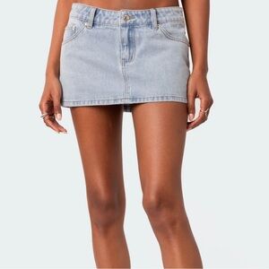 Edikted Jean Mini Skirt